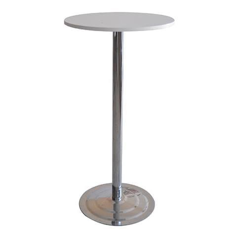 Metal ayaklı yuvarlak ahşap masa